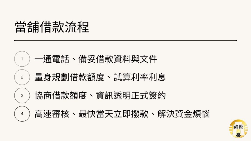 嘉義當舖借款流程