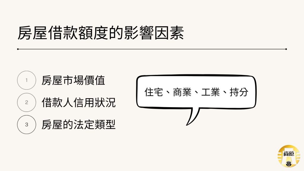房屋借款額度的影響因素